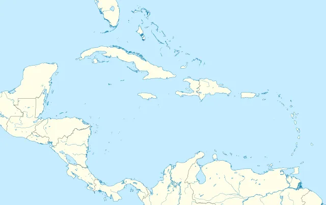 A map of the Caribbean