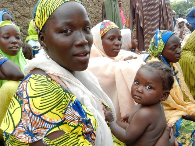 A group of Nigeria women with their babies
