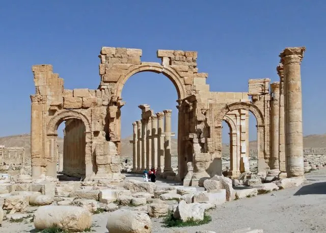 The monumental arch of Palmyra Syria