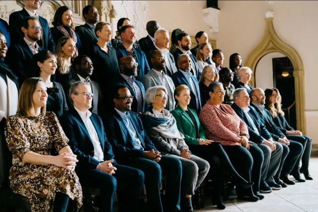 Participants at an event on East Africa gather for the group photo