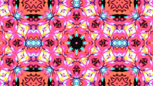 Multicoloured kaleidoscope image